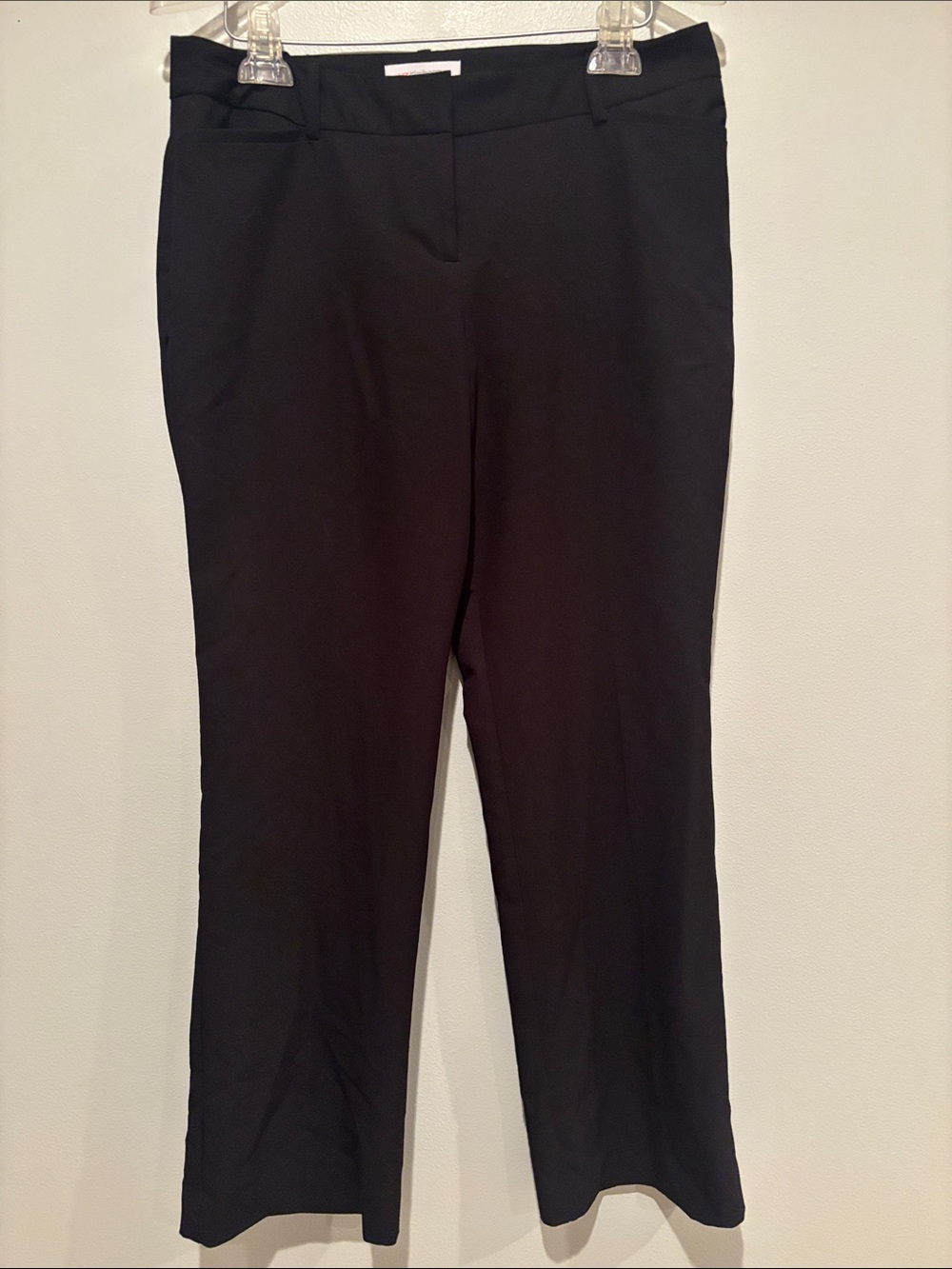 Liz Claiborne Black Straight-Leg Work Trousers